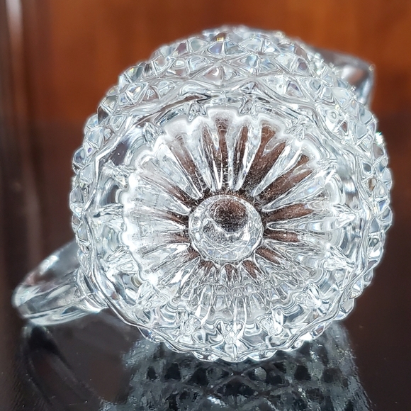4oz Crystal 3" Pitcher Perfect for Sauces, Dressings, Creamer.....Diamond Point - Picture 4 of 8